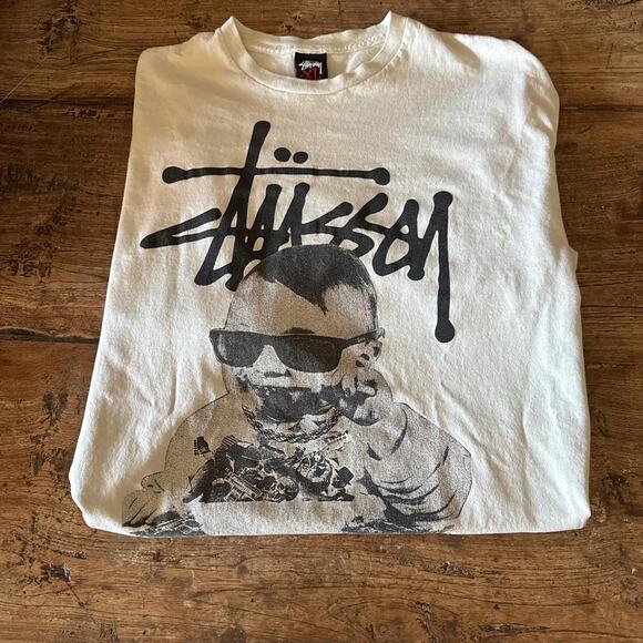 Vintage Stussy Punk Baby Tee XL - Picture 1 of 5